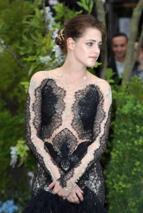 Yeah, we're not so sure about Kristen attempt at the whole see through, sheer thing