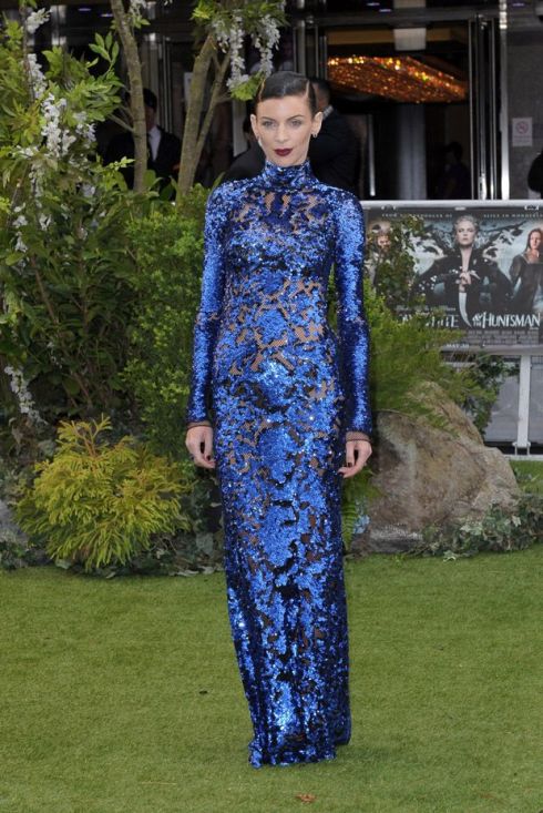 Liberty Ross also went for a see through dress 